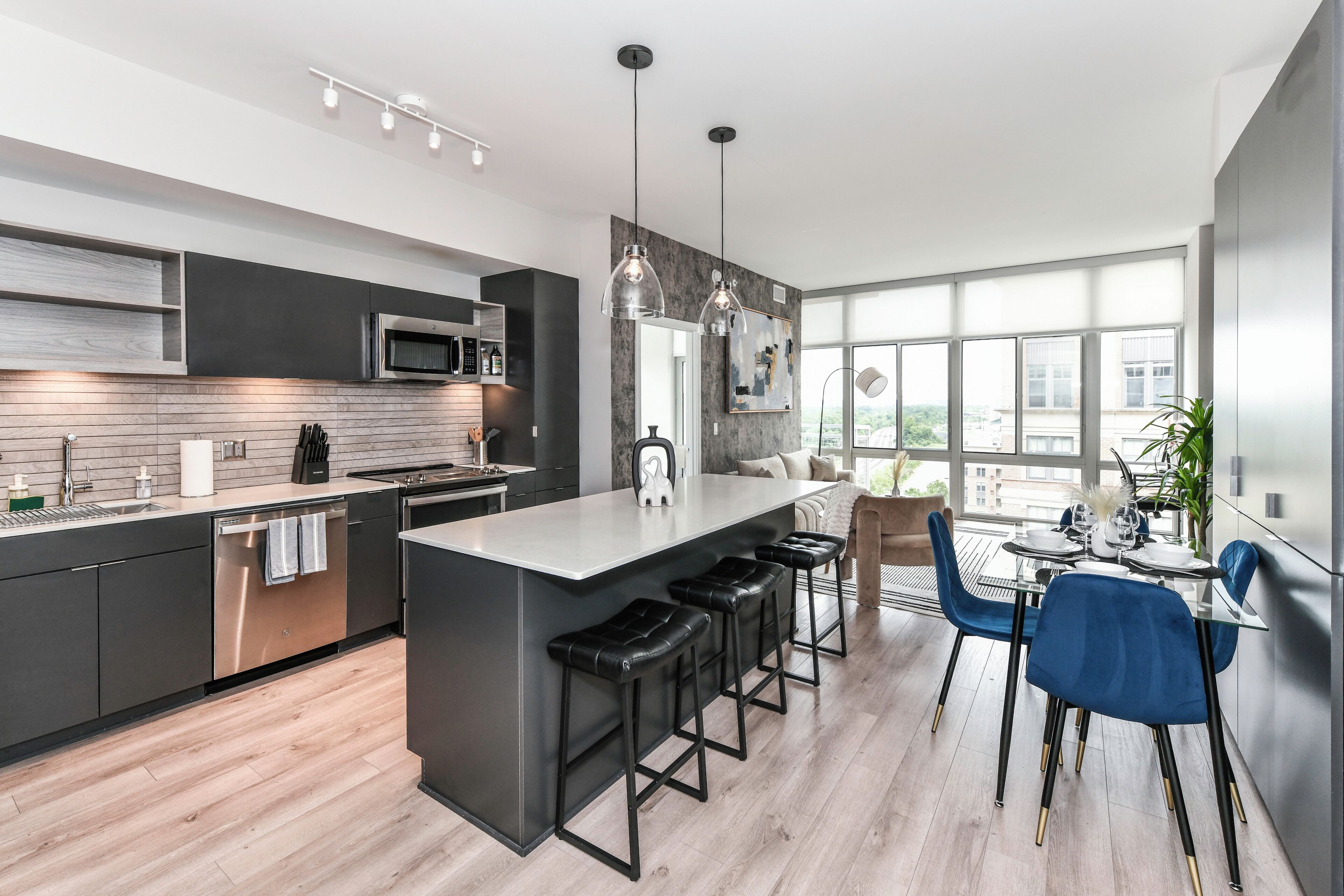 Appartement, 2 chambres, non-fumeurs, cuisine | Cuisine privée | Réfrigérateur, micro-ondes, four, plaque de cuisson