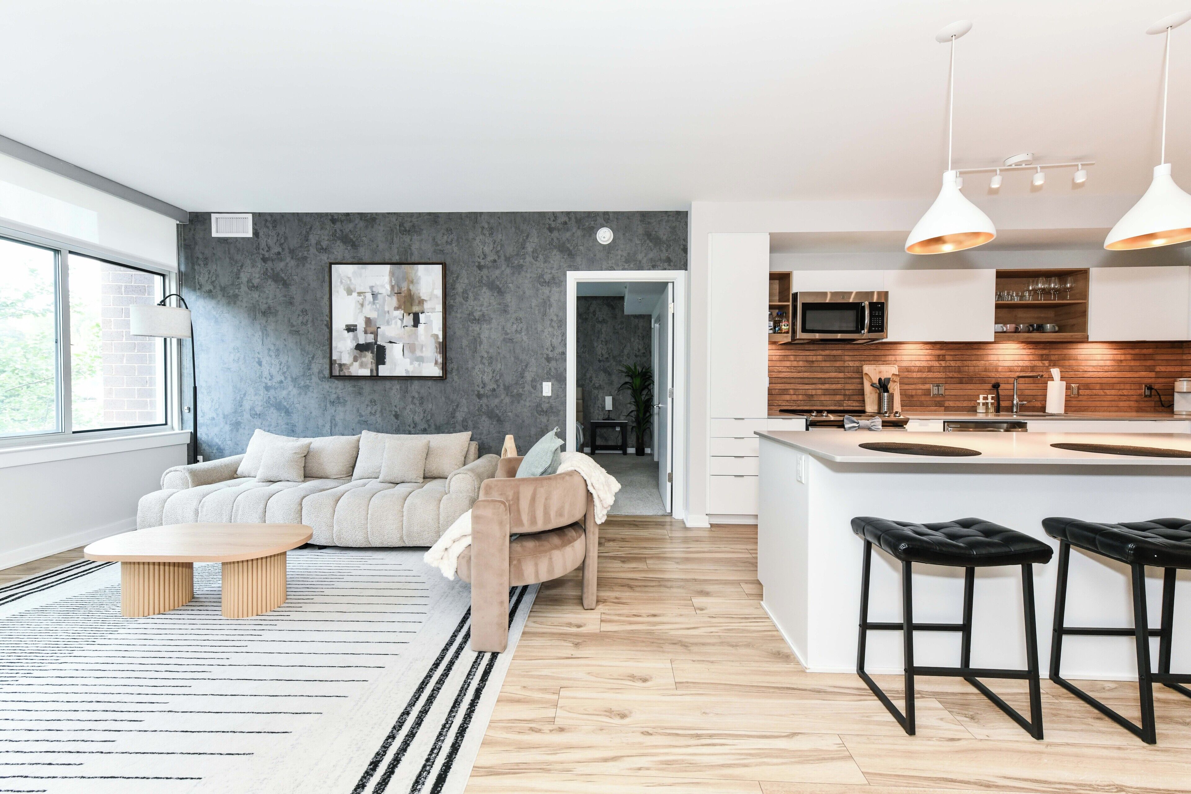 Apartment, 2 Bedrooms, Non Smoking, Kitchen | Living area