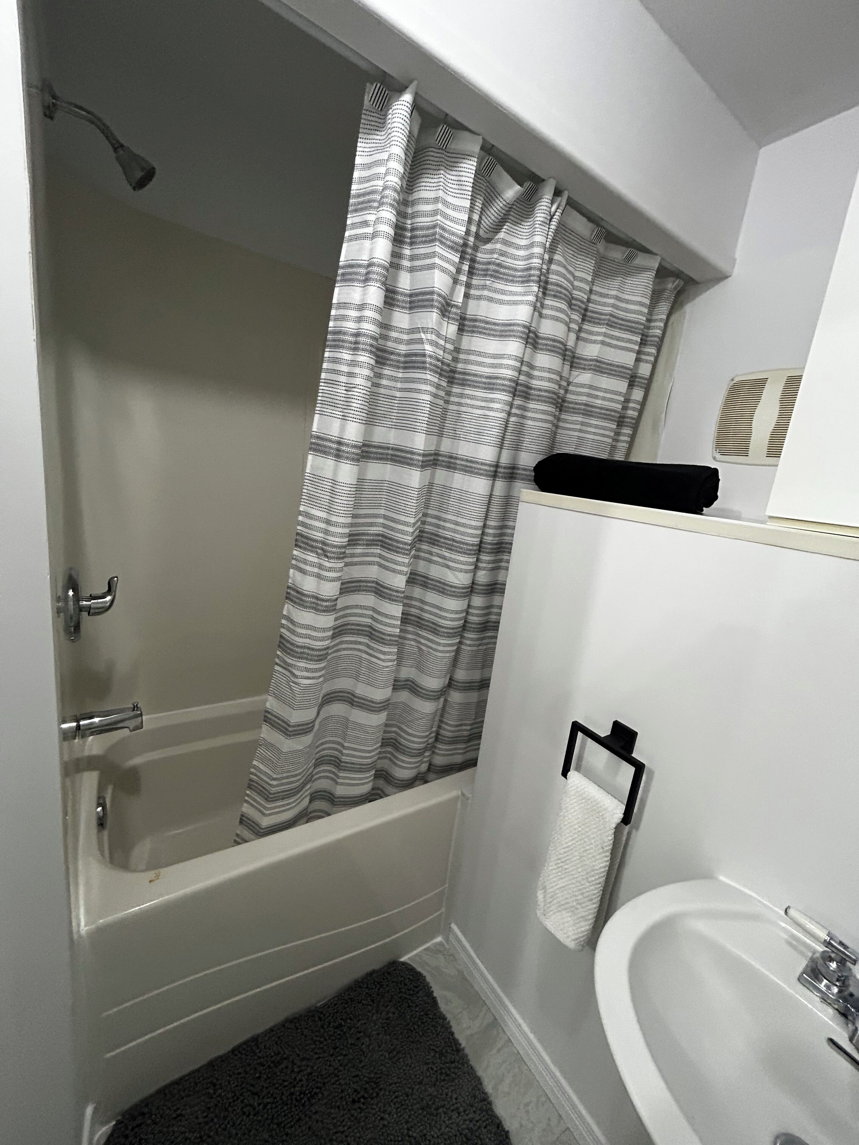 Towels, soap, toilet paper