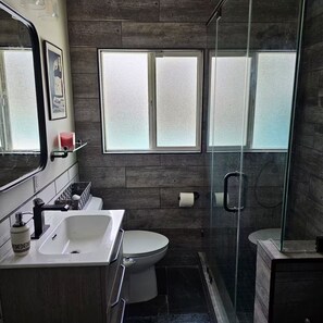 Shower, hair dryer, bidet, towels - Private Dream Home with Pool in LA (Los Angeles)