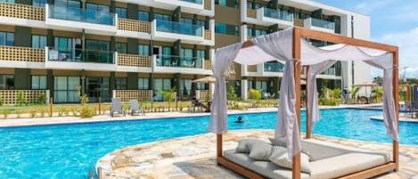 Căn hộ tiện nghi đơn giản, quang cảnh hồ bơi | Hồ bơi | 3 hồ bơi ngoài trời