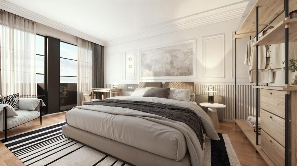 Chambre exclusive, terrasse | Coffre-fort, bureau, espace de travail pour ordinateurs portables