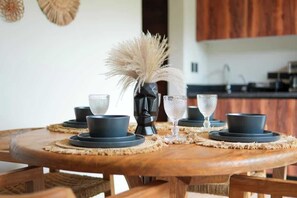 Dining - Modern Studio Next to Holistika with Pool Views (Tulum)