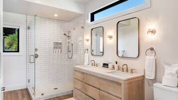 Shower, towels