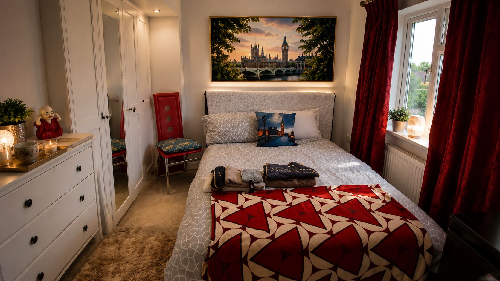 4 slaapkamers, een strijkplank/strijkijzer, wifi, beddengoed