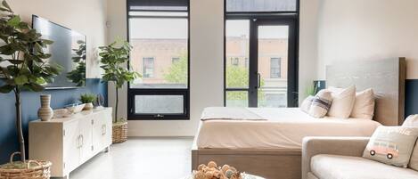 1 habitación, tabla de planchar con plancha, wifi y ropa de cama
