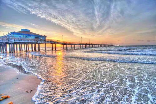 Ocean View Front Row - Cruise Parking - 2 Pools - Hot Tub - GYM -Tennis