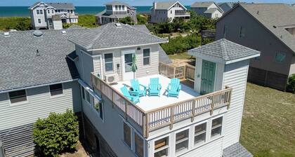 Thistle: Semi-Oceanfront home in Duck, Elevator, Sanderling Community Amenities
