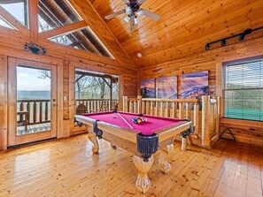Games room - Smoky Mountain Views | 2BR Cabin | Hot Tub, Game Room | Preserve Resort (Sevierville)