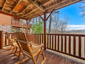 Terrace/patio - Sevierville Cabin w/ Views, Hot Tub, Pool Table & Resort Pool (Sevierville)