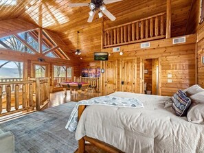 2 bedrooms, iron/ironing board, free WiFi, bed sheets - Sevierville Cabin w/ Views, Hot Tub, Pool Table & Resort Pool (Sevierville)