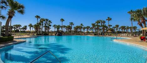 A heated pool