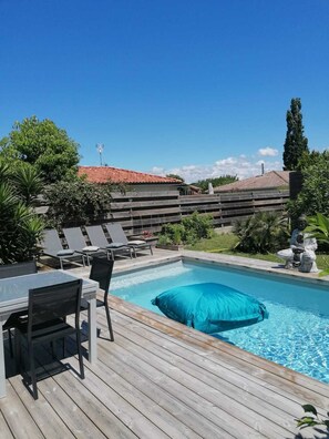 Pool - NEW HOUSE +BUNGALOW+HEATED POOL&JACUZI (Angresse)
