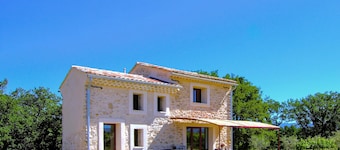 Nice home in Mazan with house a panoramic view