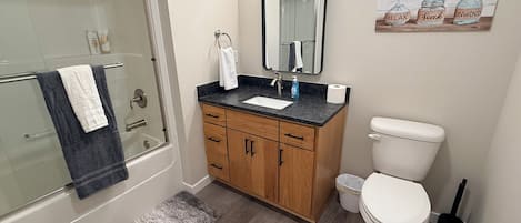 Towels, soap, toilet paper