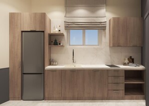 Fridge, microwave, oven, stovetop - Well Located Modern Apart Balluta Bay, St Julian's, Malta (St Julian's)