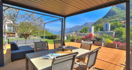 Lugano Lake view villa w. private pool, Lugano, Switzerland