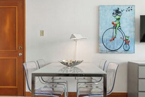 Deluxe Studio, Balcony, Lagoon View | Dining - Condado Lagoon - Lux Waterfront Studios (San Juan)