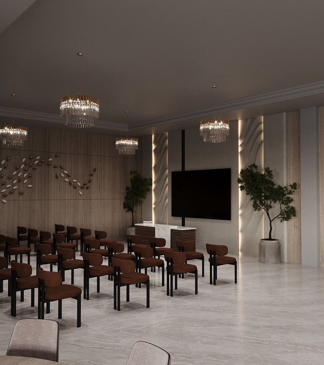 Quarto casal luxo | Sala de reunião