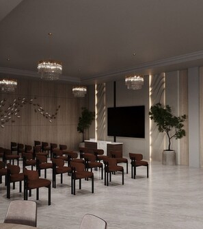 Quarto casal luxo | Sala de reunião