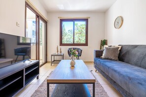 Apartment, 1 Bedroom, Kitchen, City View | Living area - Mia 1-BR Apartment & Balcony in Larnaca (Larnaca)
