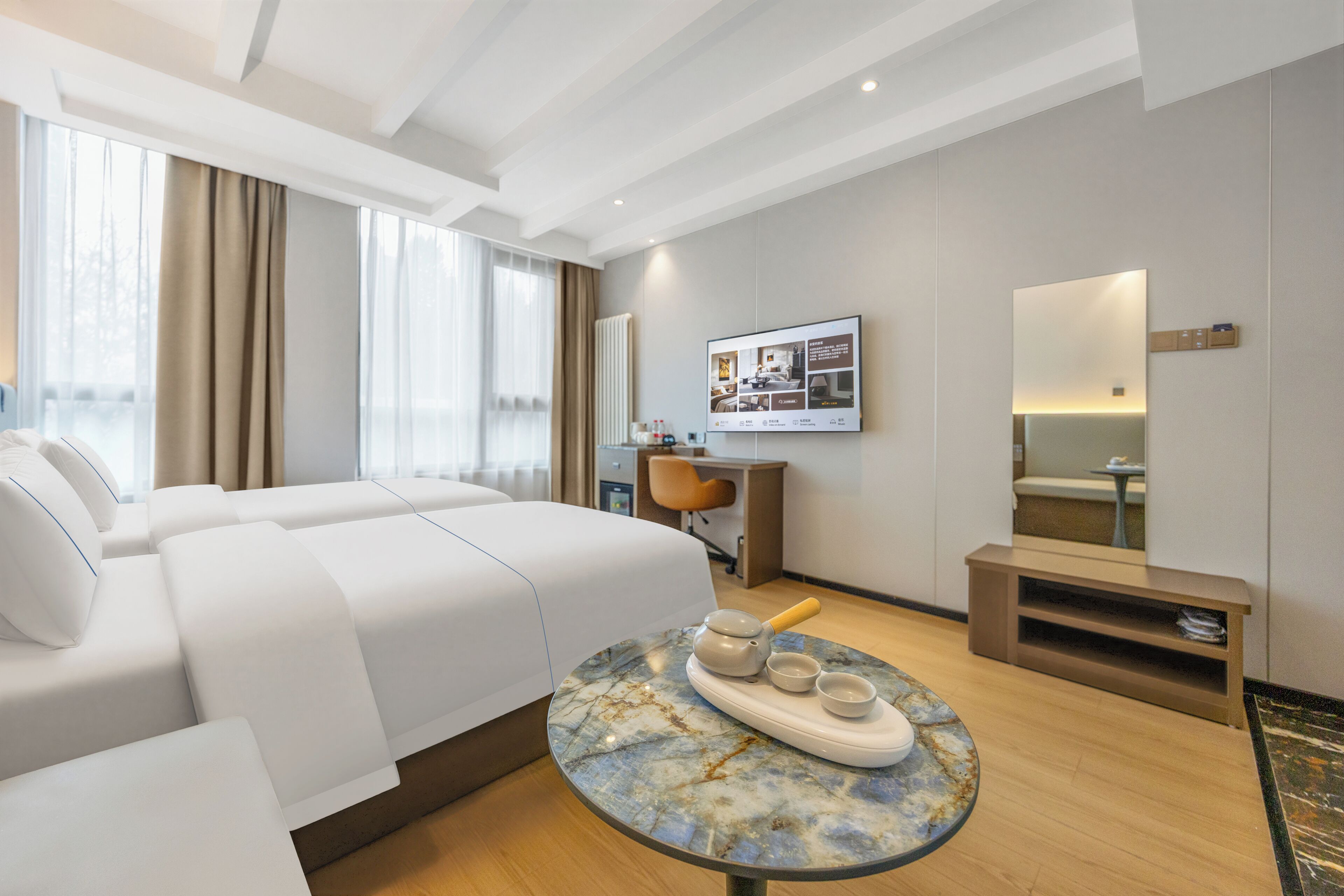 Elite Twin Room | In-room safe, blackout curtains, soundproofing, iron/ironing board