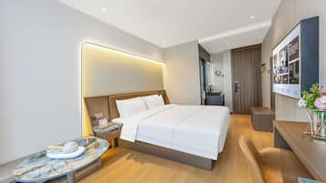 Comfort Double Room | In-room safe, blackout curtains, soundproofing, iron/ironing board