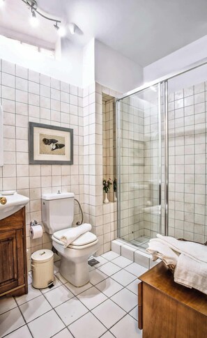 Shower, hair dryer, towels, shampoo - Epidavros Villas, Thymari Garden & Seaview Retreat (Nea Epidavros)