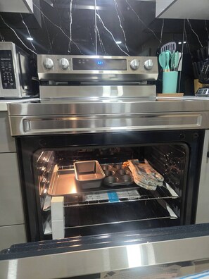 Fridge, microwave, oven, stovetop - "Your Home Away From Home" (Edmonton)