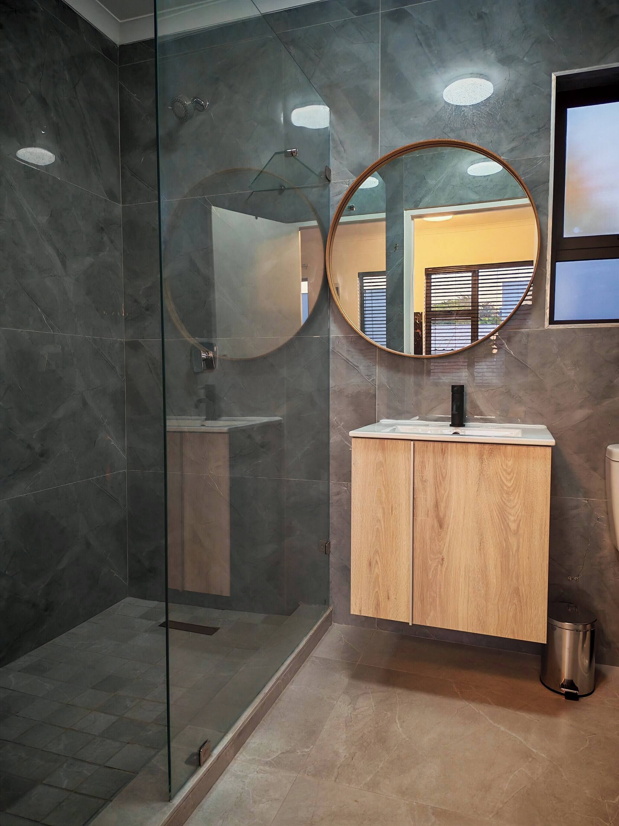 Een douche, een haardroger