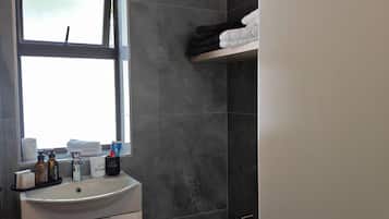 Shower, hair dryer