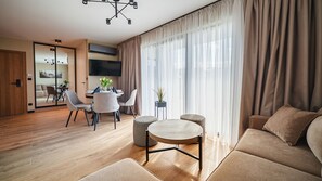 Departamento, vista a la montaña | Área de sala de estar