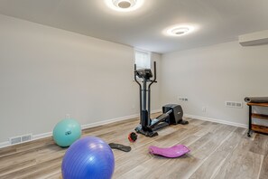 Fitness facility - Smyrna Sanctuary Near Parks: Spacious Yard + Deck (Smyrna)