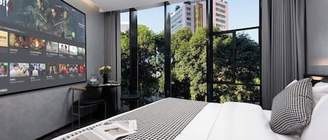 Luxury Double Room, City View | Laptop workspace, free WiFi