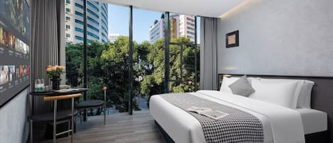 Luxury Double Room, City View | Laptop workspace, free WiFi