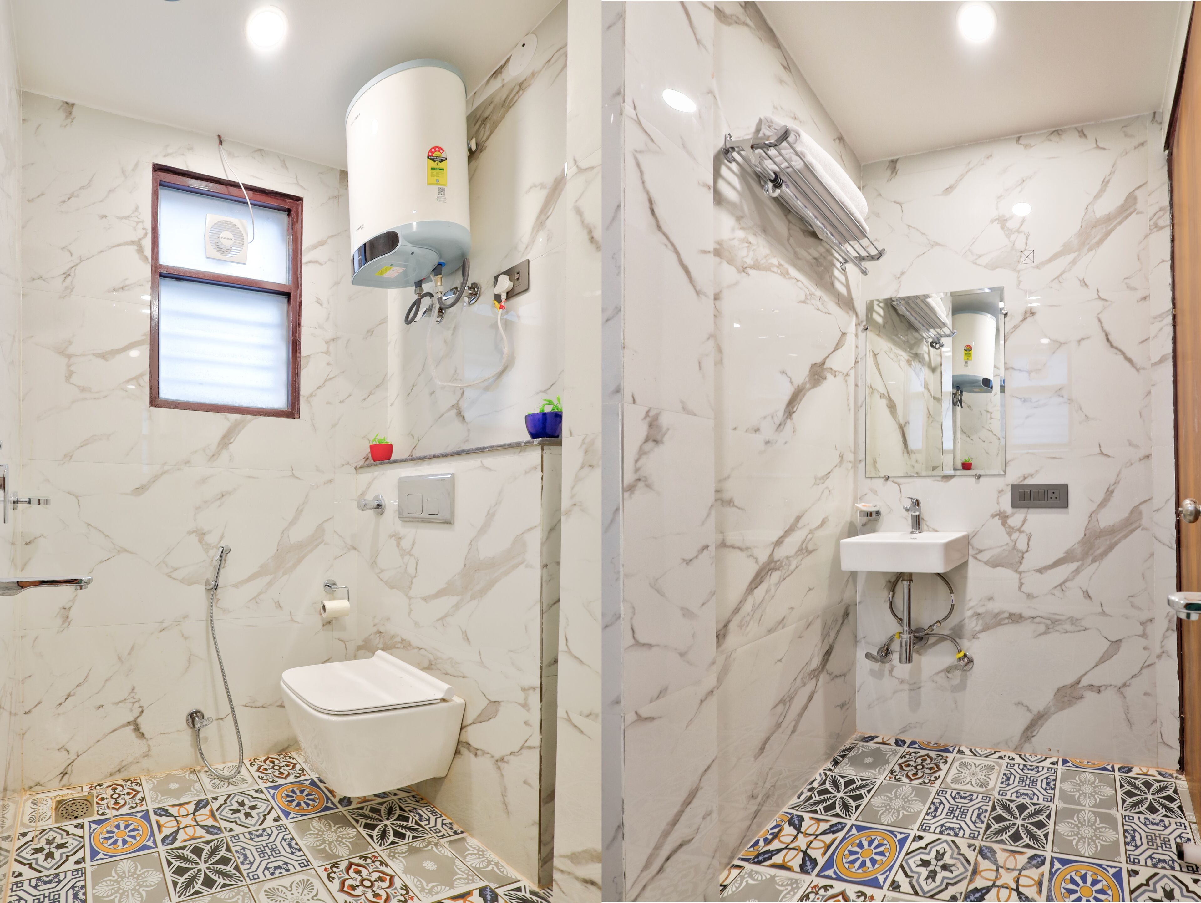 Amenidades de baño gratuitas, secadora de cabello, toallas, jabón 