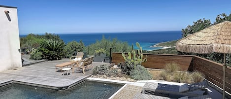 A heated pool