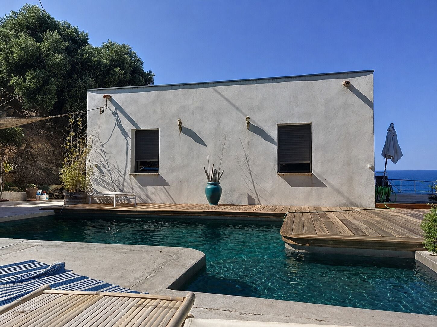 A heated pool