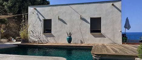 A heated pool