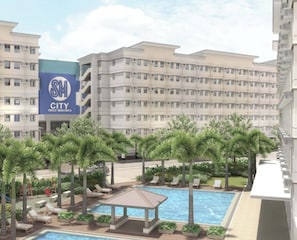 Apartamento, 1 habitación, accesible para personas con discapacidad | Piscina | Una piscina al aire libre