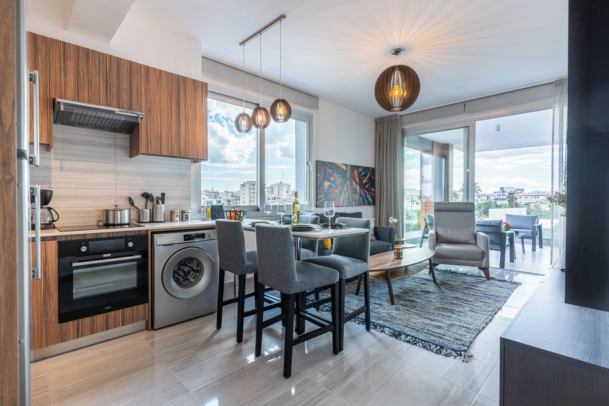 Appartement, 1 lit double, cuisine, vue ville | Cuisine privée