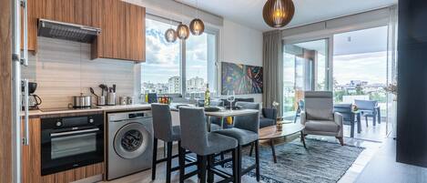 Appartement, 1 lit double, cuisine, vue ville | Cuisine privée