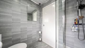 Shower, hair dryer