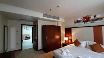 Free minibar, in-room safe, desk, iron/ironing board
