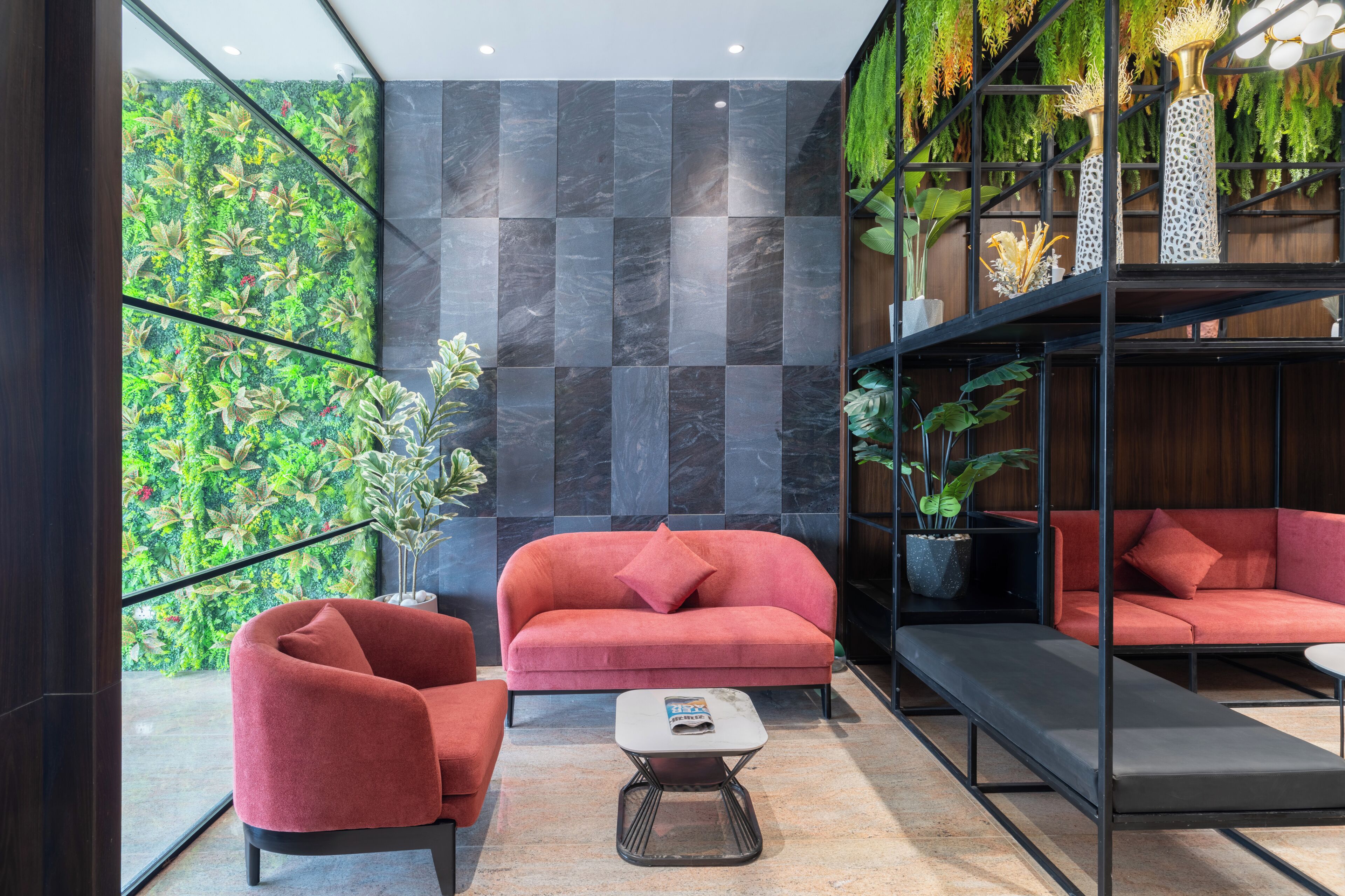 Sala de estar en el lobby