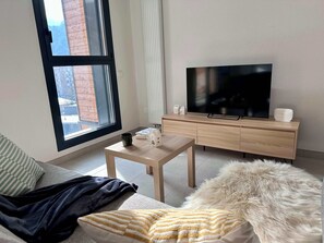 Living area - Briançon centre, 2 chambres, proche télécabine (Briançon)