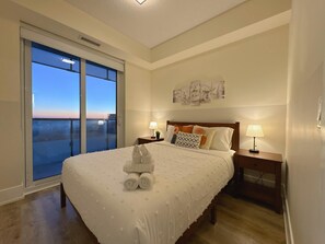 Comfort studio, uitzicht op stad