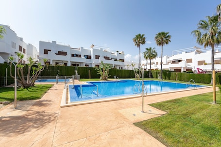 Pool. Apartment 'Mar De Pulpi' with Balcony and Wi-Fi
