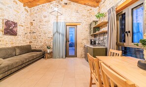 Interior - Villa Akalli | Private Pool & Hot Tub in a Restored Venetian Residence (Agia Paraskevi)