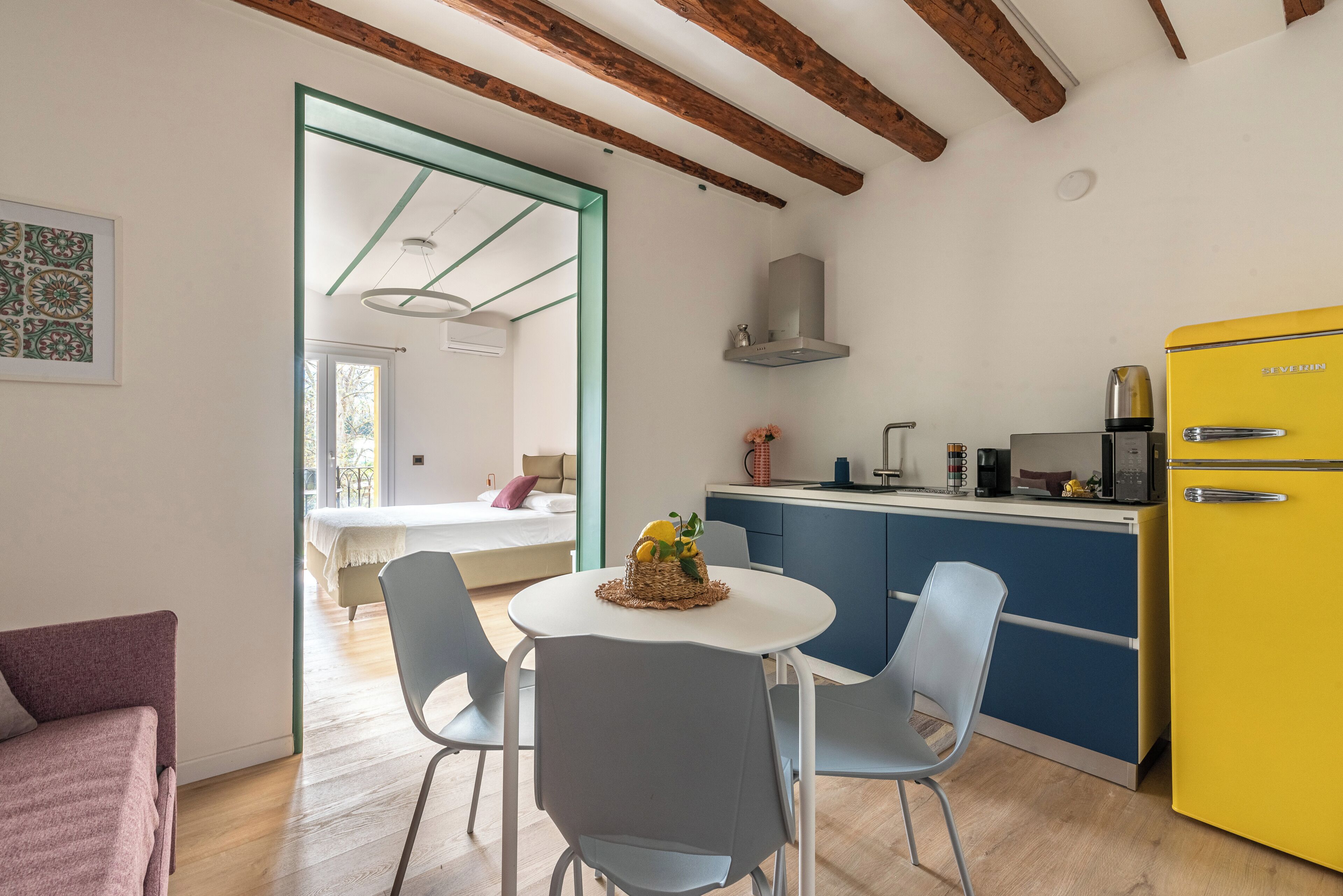 Departamento superior, 1 habitación, balcón | Cocina privada